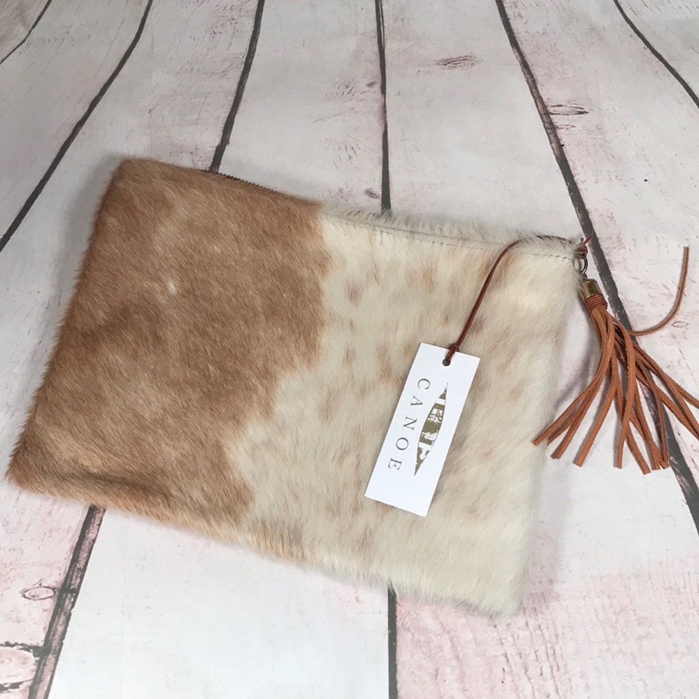 CANOE Pony Hair Clutch!! NWT